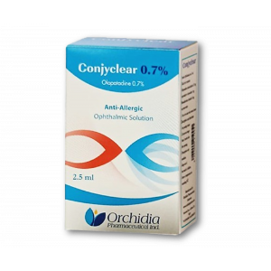 CONJYCLEAR 0.7% ANTI-ALLERGIC ( OLOPATADINE ) OPHTHALMIC SOLUTION 2.5 ML